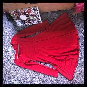 Red long sleeve dress great for church